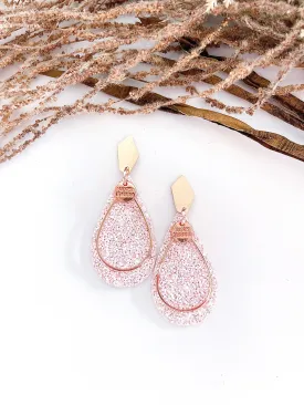 100 & 1000’s Pink Glitter Teardrops