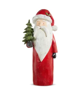 21.5” Carved Santa