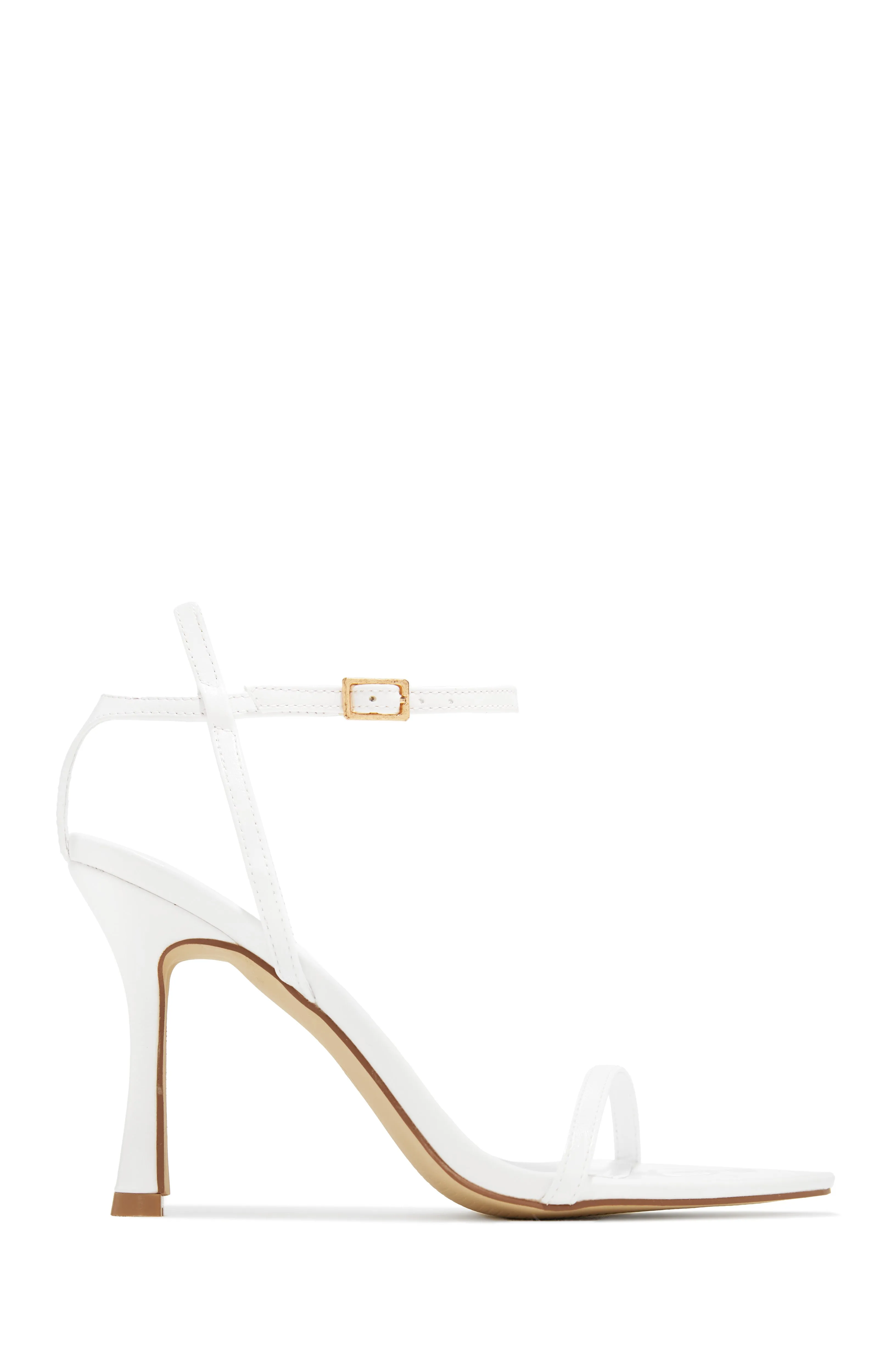 Adrienne Single Sole Heels - White