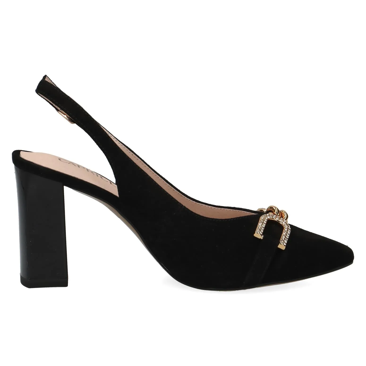 Caprice Ladies Block Heel Sling Back