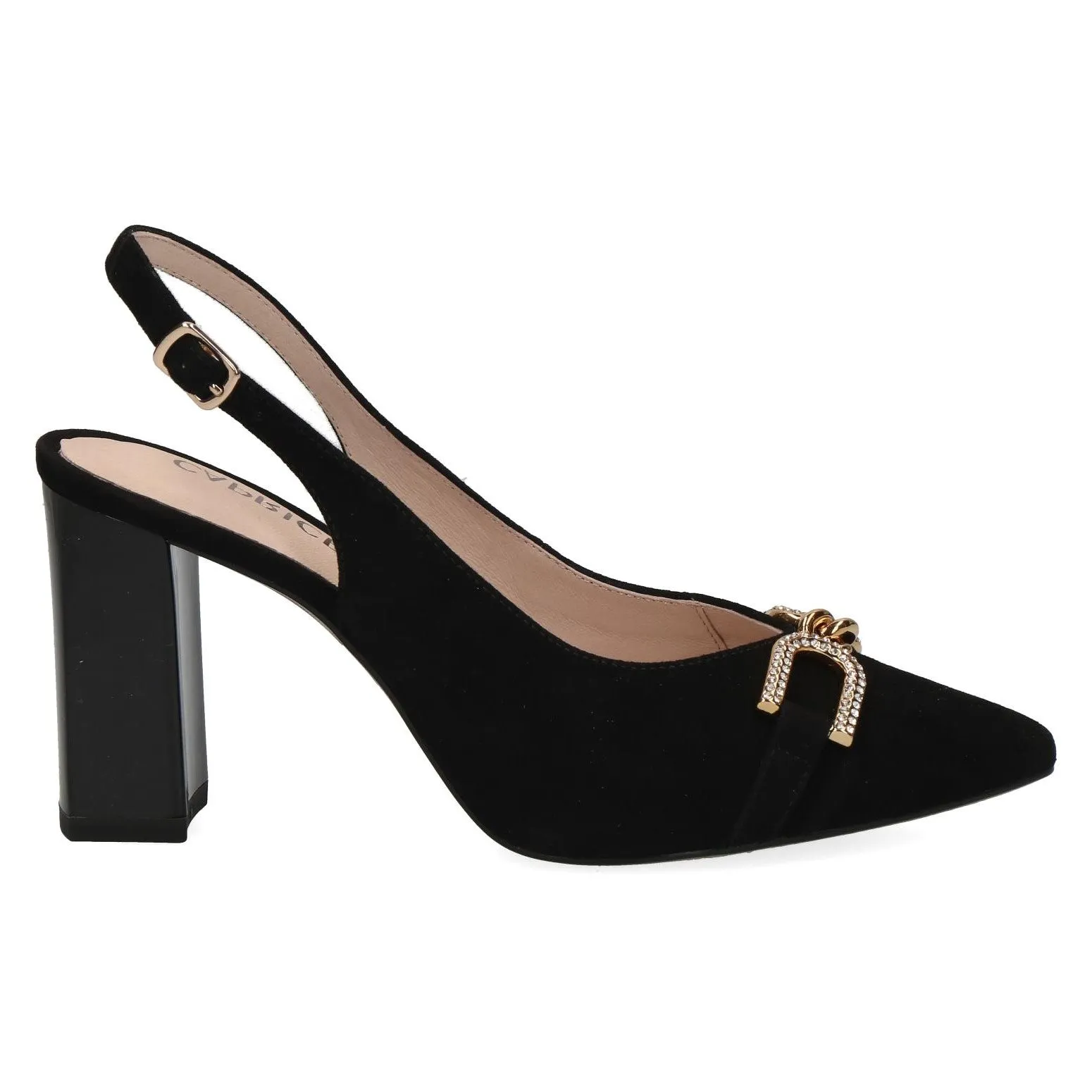 Caprice Ladies Block Heel Sling Back