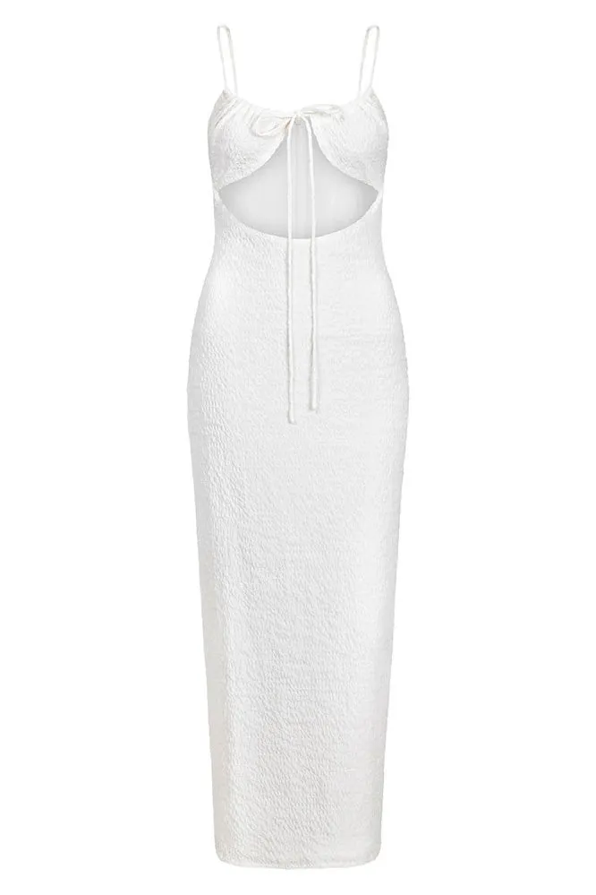 Charlina Midi Dress - White