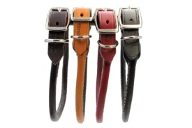 Circle T Rolled Leather Collars