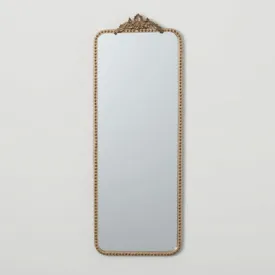 ELONGATED GOLD-TRIMMED MIRROR