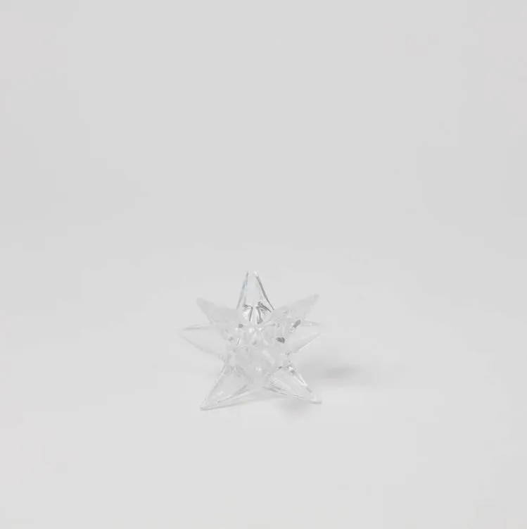 Glass Star Candle Holder