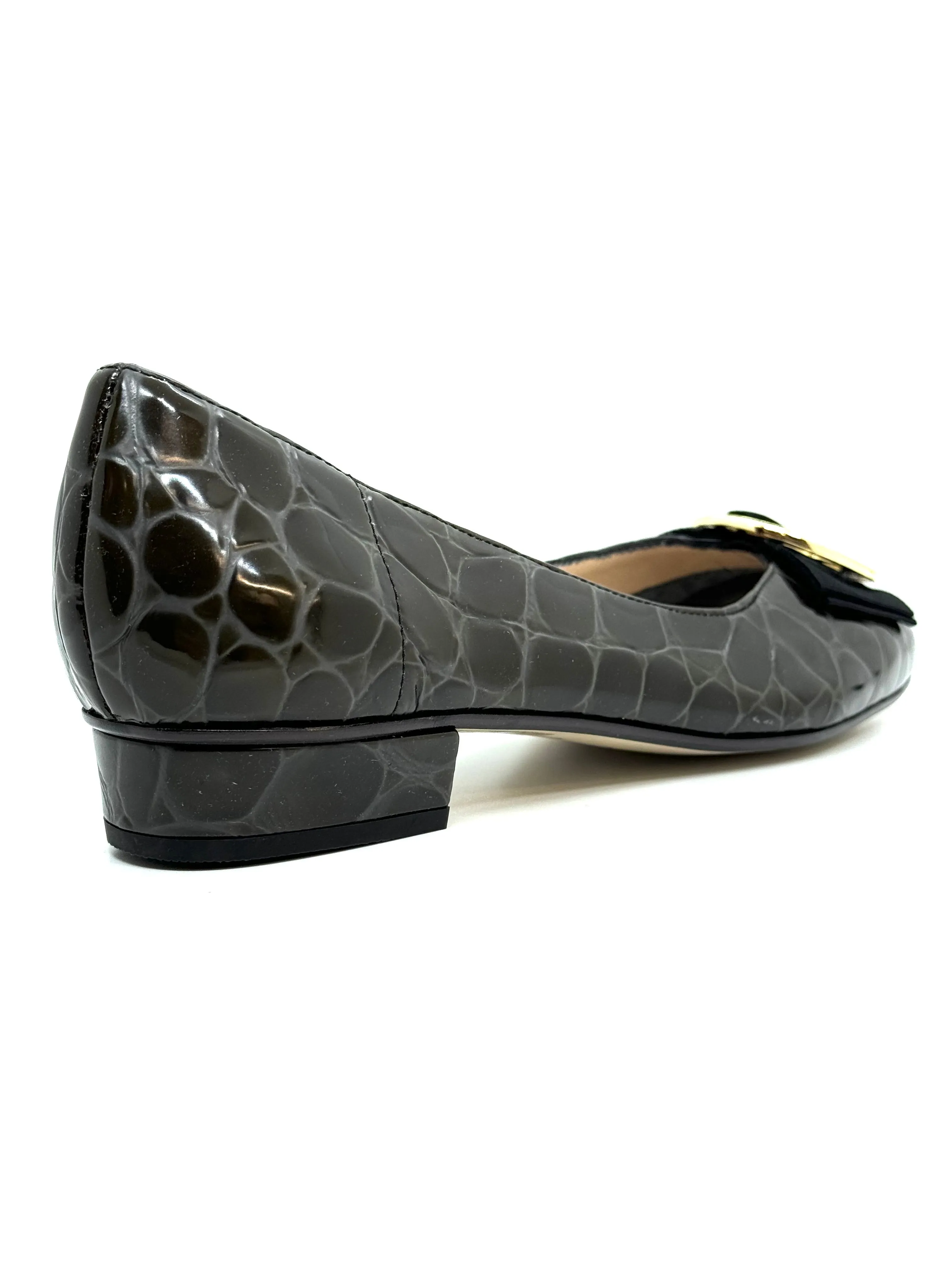 HB Shoes June Ladies Bow Trim Pump