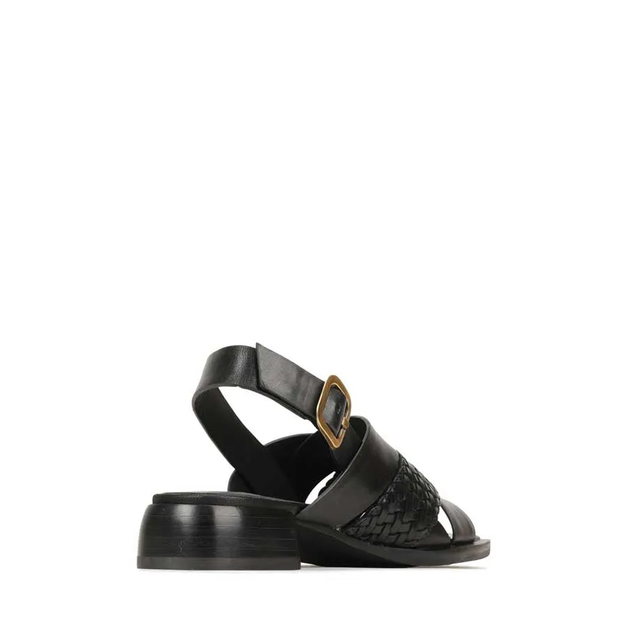 LATICIA BLOCK HEEL SANDAL LEATHER