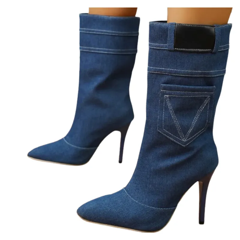 Lexington Denim Heels