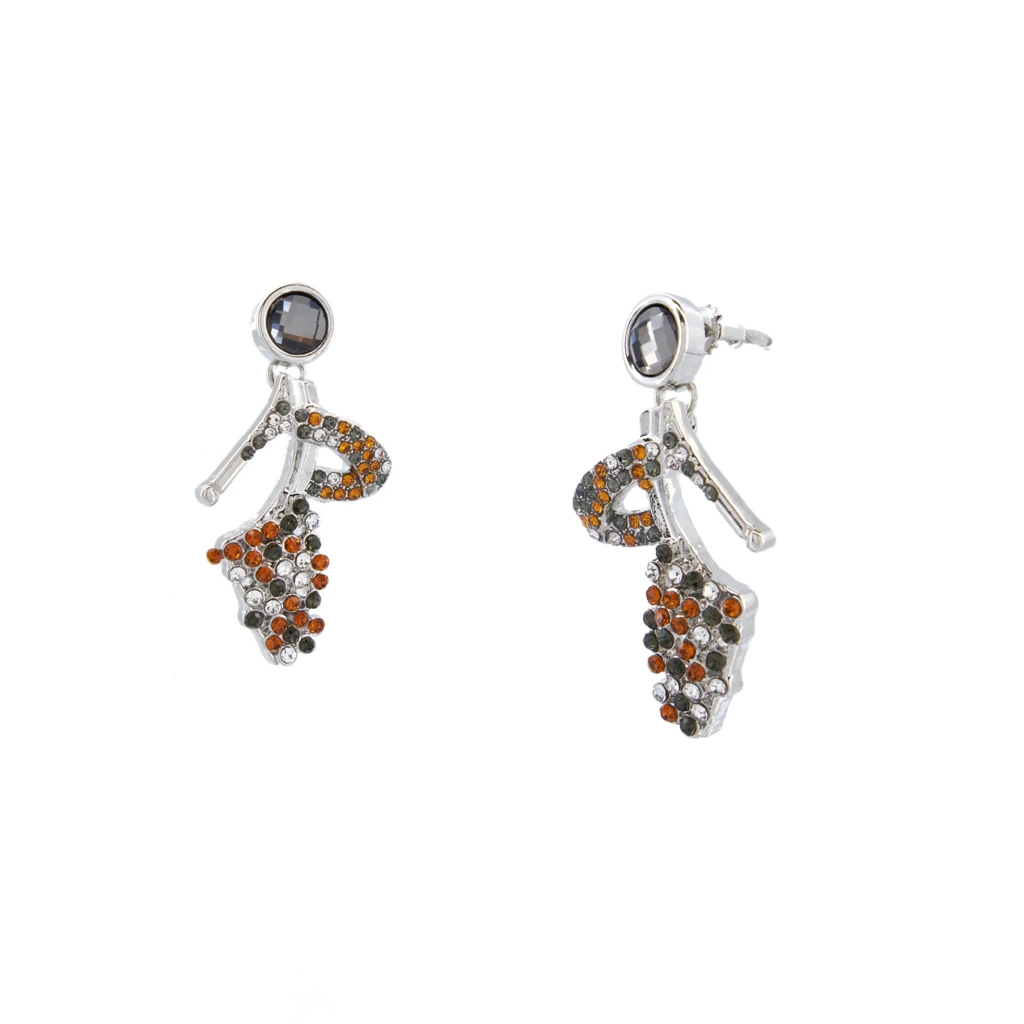 Lola Crystal Dangles - Cognac Stiletto