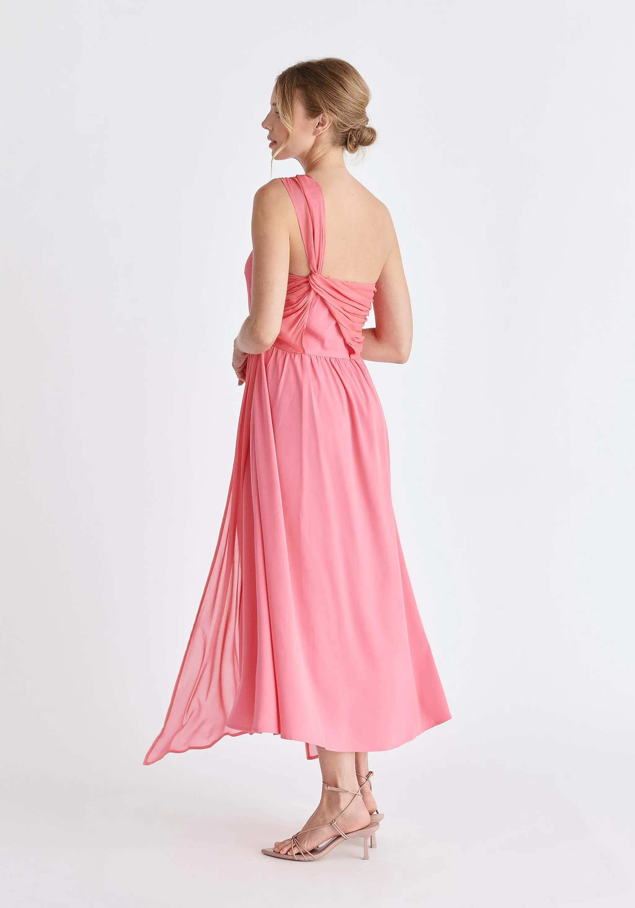 One Shoulder Flowy Dress