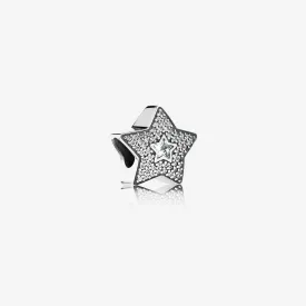 Pandora Pave Wishing Star Charm #791384CZ