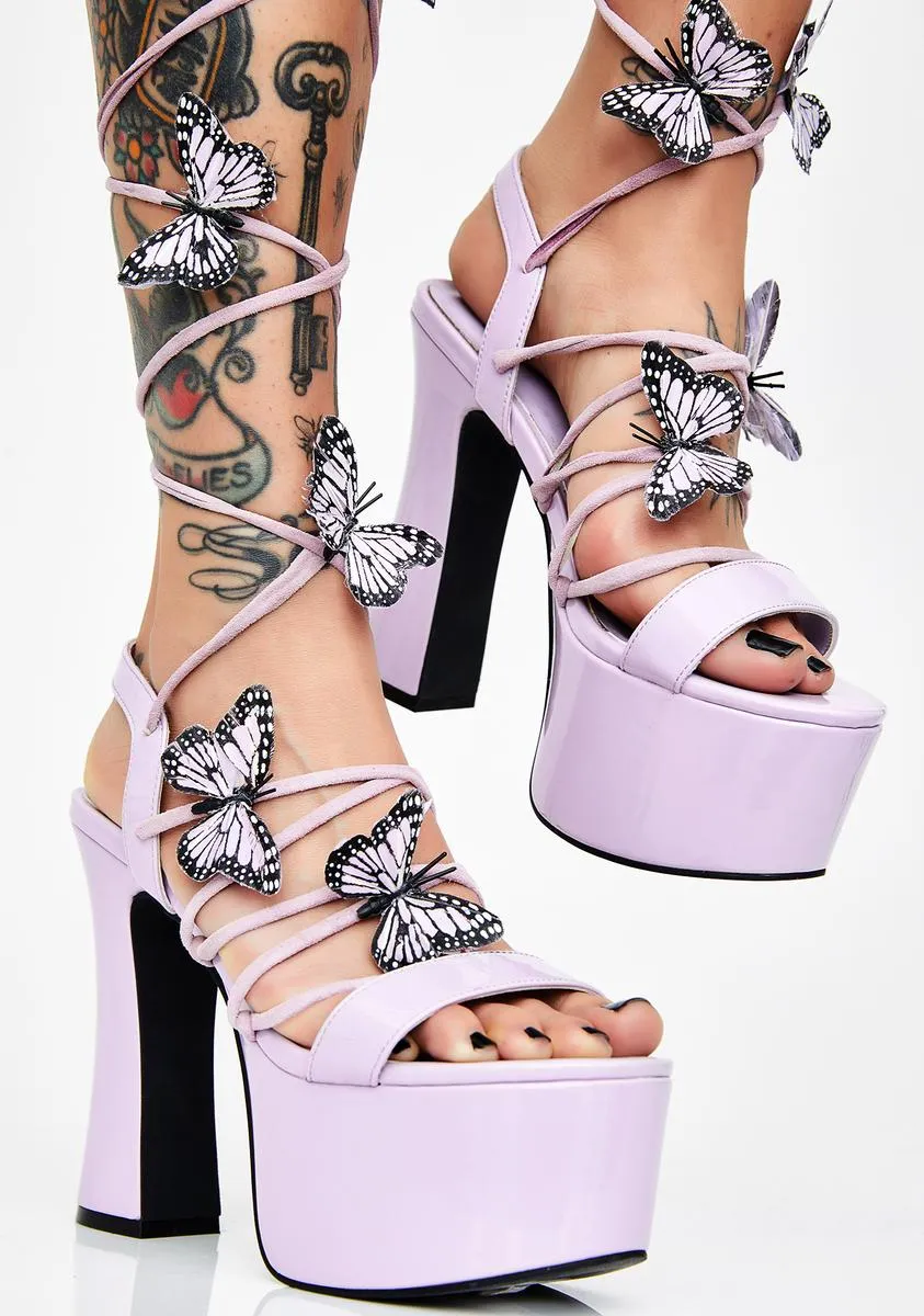 Pixie Queen Lace Up Heels