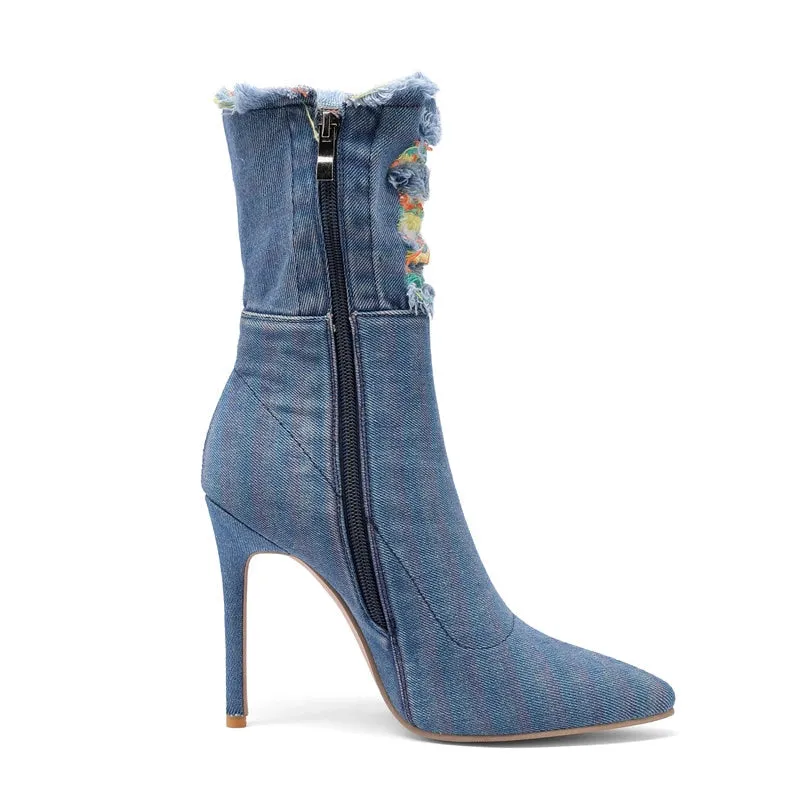 Rizzie Denim High Heels