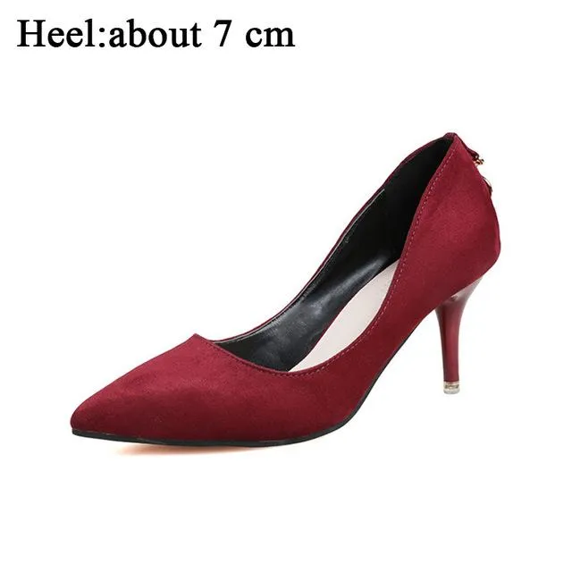 SARAIRIS 2018 Women Pumps Brand Women Shoes High Heels Sexy Pointed Toe Shallow Party Wedding Shoes