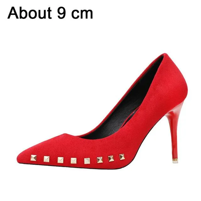 SARAIRIS 2018 Women Pumps Brand Women Shoes High Heels Sexy Pointed Toe Shallow Party Wedding Shoes