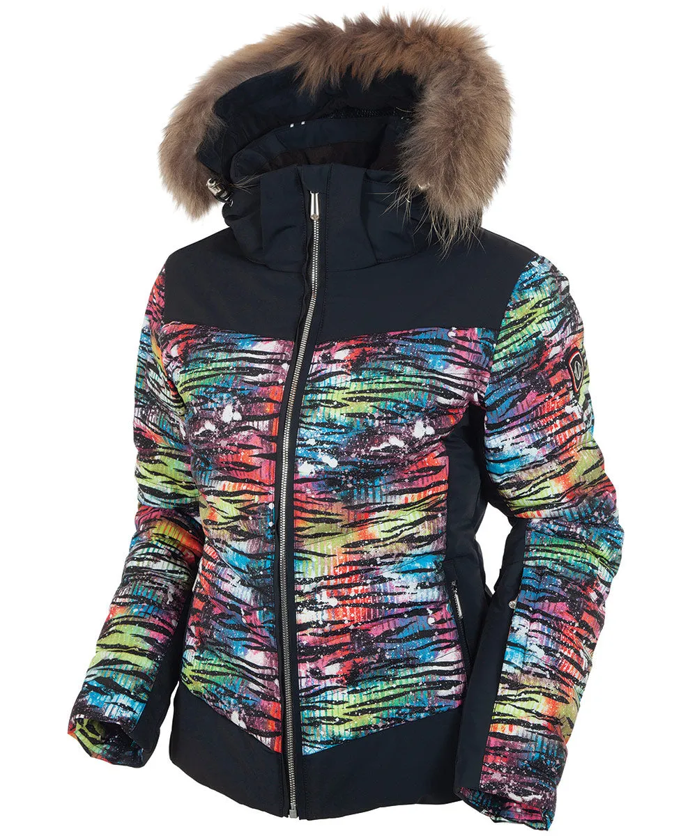 Women's Layla Waterproof Quilted Stretch Jacket With Removable Fur Ruff