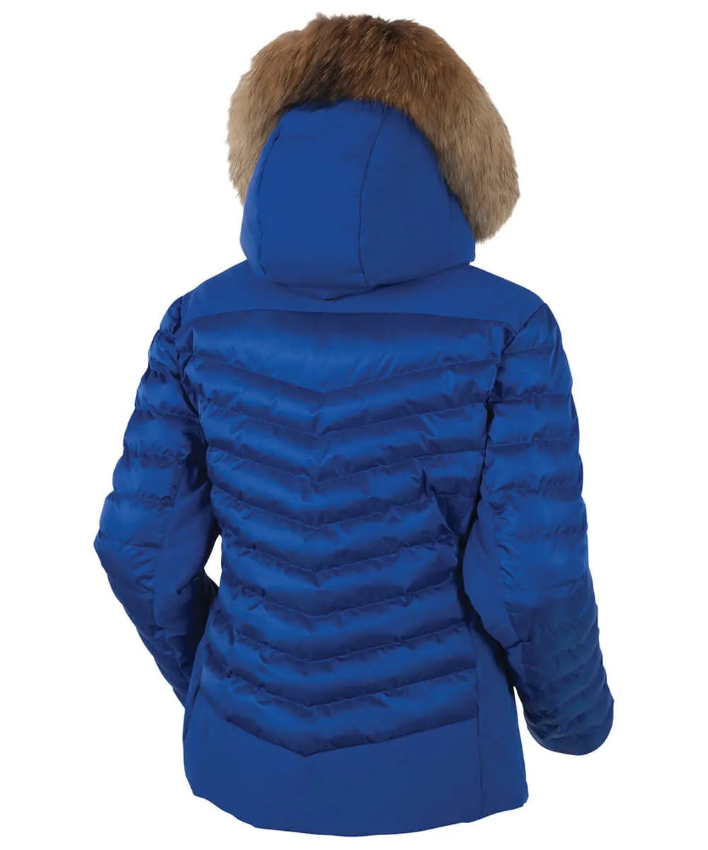 Women's Layla Waterproof Quilted Stretch Jacket With Removable Fur Ruff